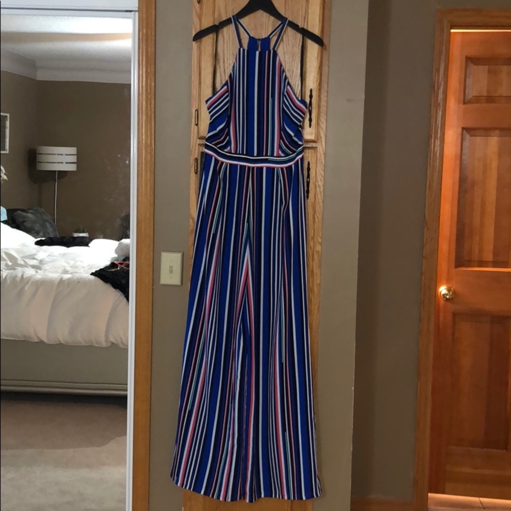 Striped jumpsuit